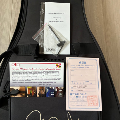 PRS S2 Custom 24 Teal Black (Japan Limited Color) [Good] 2015